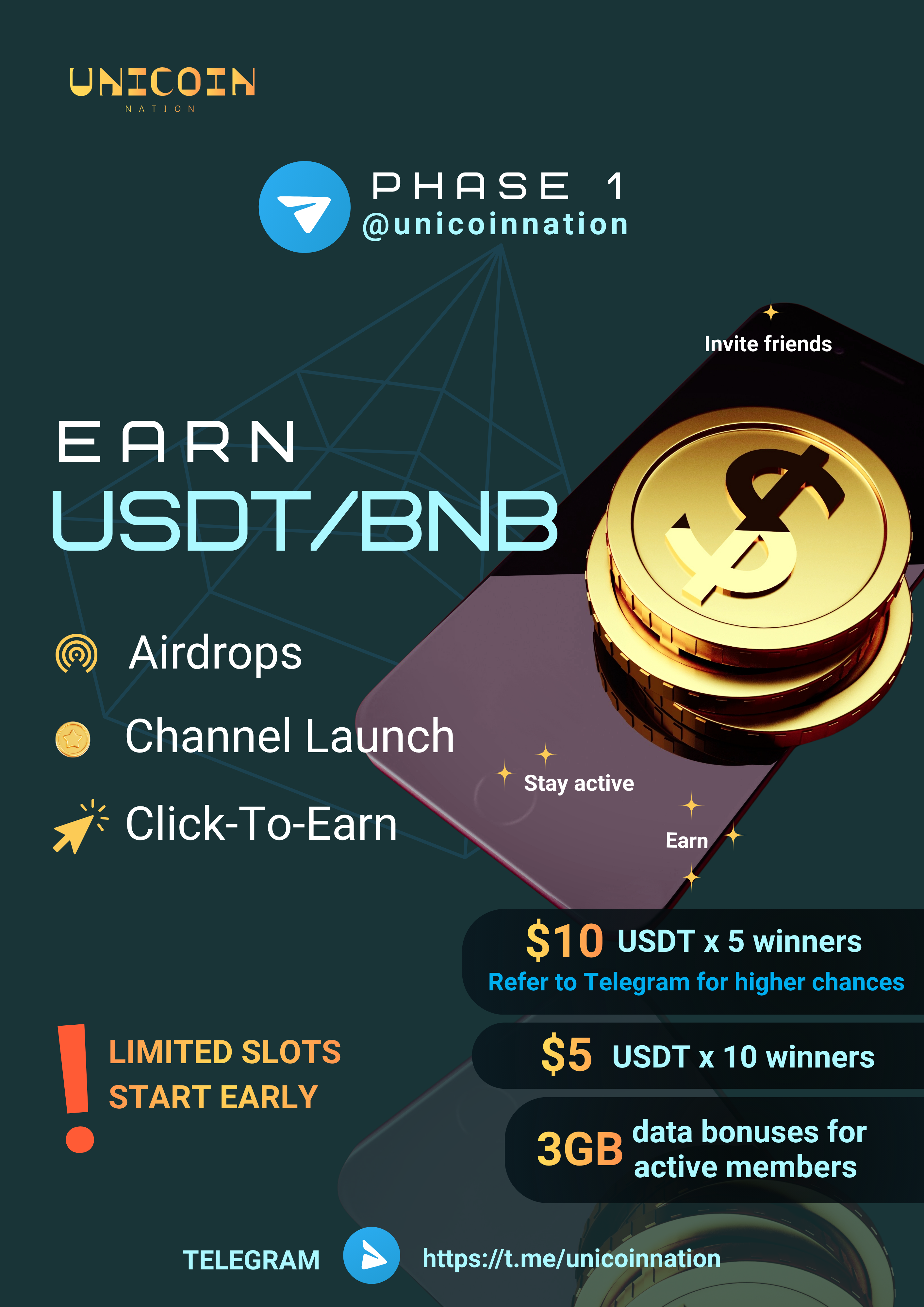 Unicoinnation campaign flyer